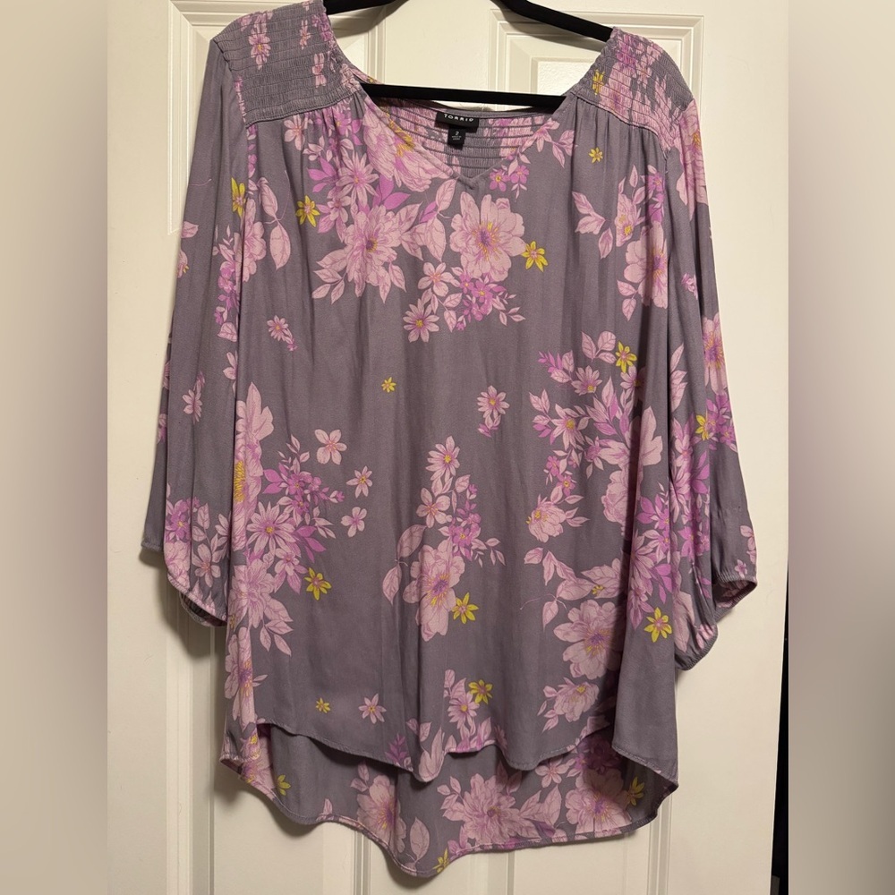 Torrid Floral Boho Blouse
